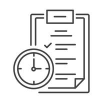 Zeit Zeitplan Vektor Illustration Symbol Design