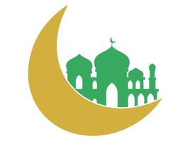 Moschee eid al fitr Hintergrund vektor