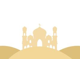 Moschee eid al adha Hintergrund vektor