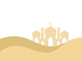 Moschee Ramadan kareem Hintergrund Illustration vektor