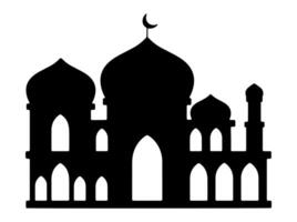 Moschee Silhouette auf Ramadan kareen Hintergrund vektor