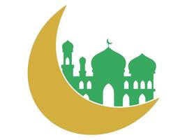 islamisch Moschee eid al adha Hintergrund vektor