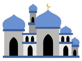islamic moské för ram bakgrund vektor