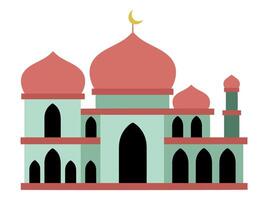 idul adha Hintergrund mit islamisch Moschee vektor