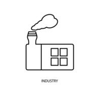 Industrie Konzept Linie Symbol. einfach Element Illustration. Industrie Konzept Gliederung Symbol Design. vektor