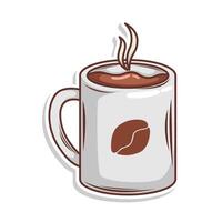 kaffe dryck i kopp illustration vektor