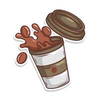 Kaffee trinken im Tasse Illustration vektor