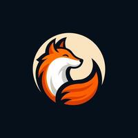 Fuchs Symbol Design. Tier Logo. Vektor Abbildungen