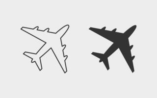 flygplan vektor ikon. transport, flygplan, plan, resa isolerat symbol