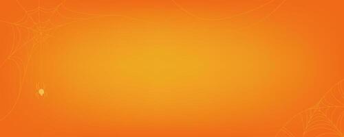 abstrakt Orange Hintergrund mit minimalistisch Weiß Design Elemente Spinne und Netz vektor