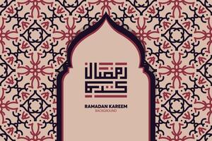 Ramadan kareem im Arabisch Kalligraphie Gruß Karte, das Arabisch Kalligraphie bedeutet, großzügig Ramadan, Vektor