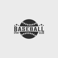 Baseball Sport Verein Jahrgang Logo Vektor Illustration Vorlage Symbol Grafik Design