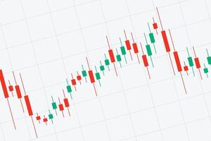 finanziell Geschäft Statistiken mit Bar Graph und Leuchter Diagramm Show Lager Markt Preis auf dunkel Hintergrund vektor