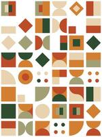 Bauhaus abstrakt Hintergrund Vektor Muster Kunst