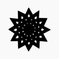 islamic geometrisk. abstrakt mandala. etnisk dekorativ element. islam, arabiska, indian, och ottoman motiv vektor