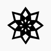 islamic geometrisk. abstrakt mandala. etnisk dekorativ element. islam, arabiska, indian, och ottoman motiv vektor