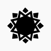 islamic geometrisk. abstrakt mandala. etnisk dekorativ element. islam, arabiska, indian, och ottoman motiv vektor