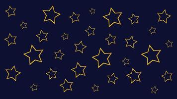 sömlös gyllene neon stjärna mönster konfetti i blå bakgrund, Begagnade för hälsning presentationer vektor