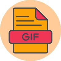 GIF-Vektorsymbol vektor