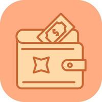 pengar från plånbok vektor ikon
