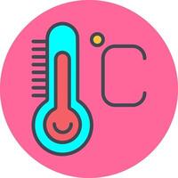 temperatur vektor ikon