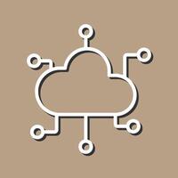 Cloud-Computing-Vektorsymbol vektor