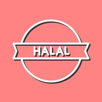 Vektorsymbol für Halal-Aufkleber vektor