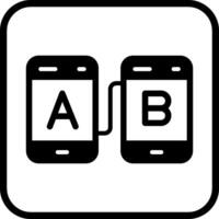 ab testning vektor ikon