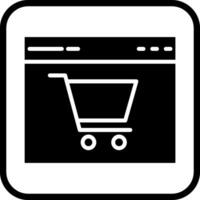 E-Commerce-Website-Vektorsymbol vektor