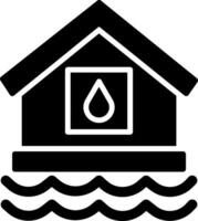 Wasserhaus-Vektorsymbol vektor