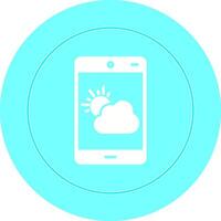 Wetter-App-Vektorsymbol vektor