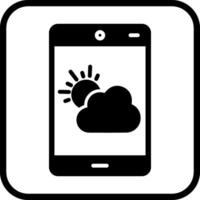 Wetter-App-Vektorsymbol vektor