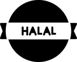 Vektorsymbol für Halal-Aufkleber vektor