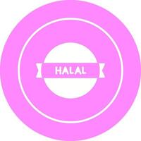 halal klistermärke vektor ikon