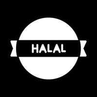 Vektorsymbol für Halal-Aufkleber vektor