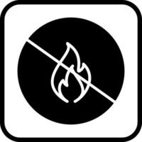 Gefahr des Flammenvektorsymbols vektor