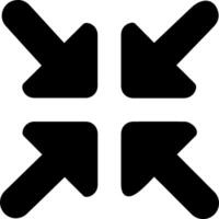 reduzieren Pfeil Vektor Symbol