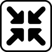 reduzieren Pfeil Vektor Symbol