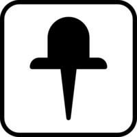 Büro-Pin-Vektor-Symbol vektor