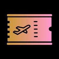 Vektorsymbol für Flugtickets vektor