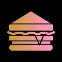 Sandwich-Vektor-Symbol vektor