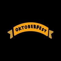 oktoberfest baner vektor ikon