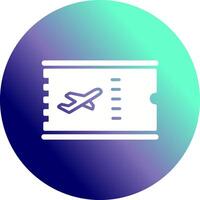 Vektorsymbol für Flugtickets vektor