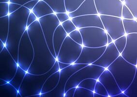 abstrakt Wissenschaft Licht Blau unordentlich Linie Netz Hintergrund vektor