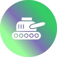 Tank-Ausstellungsvektor-Symbol vektor