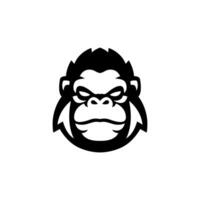 gorilla maskot logotyp vektor