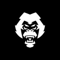 gorilla ansikte logotyp vektor
