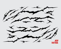 Acid taktisch abstrakt Grunge Streifen Linie Clip Kunst Vektor Element Poster Design t Hemd Fabrik Aufkleber editierbar