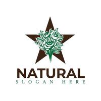 naturlig, eco mat, grön blad fröplanta, växande växt logotyp design vektor mall. naturlig logotyper med löv