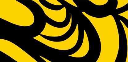 abstrakt Gelb und schwarz Hintergrund, mit ein kritzeln Stil Design vektor